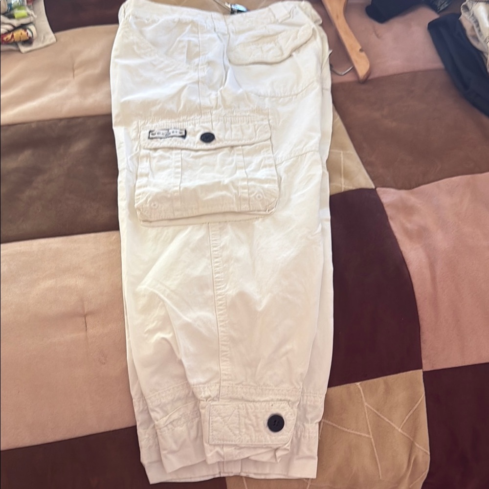White RL Cargo Pants